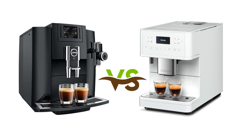 Jura coffee machine and Miele coffee machine